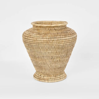 Paume Rattan Flower Urn Small Natural