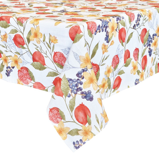 J.Elliot Pomegranate White Tablecloth