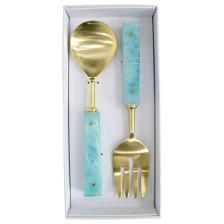 Set /2 Salad Servers Blue Mabelized