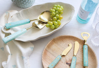 Set /2 Salad Servers Blue Mabelized