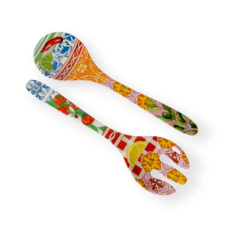 Melamine Salad Servers Italian Summer