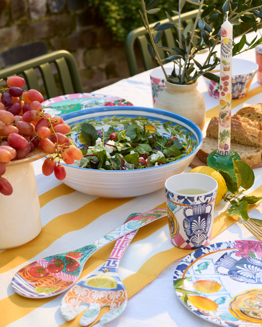 Melamine Salad Servers Mediterranean Summer