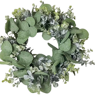 Christmas Hanging Wreath Silvergum Sml 28x28x5cm