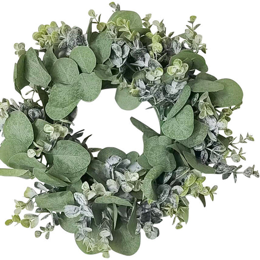 Christmas Hanging Wreath Silvergum Sml 28x28x5cm