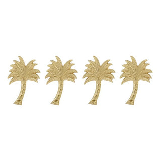 Kona S/4 Metal Napkin Rings 7cm Gold
