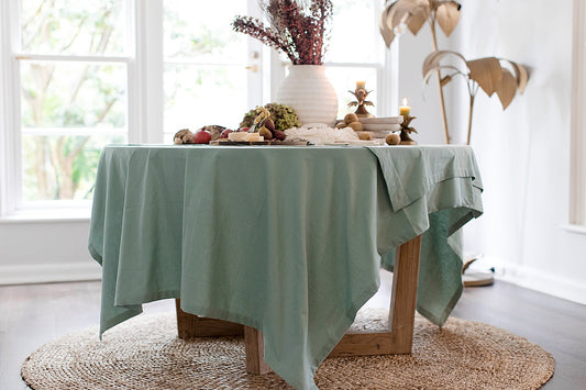 Stunning Sage Tablecloth 150cm x150cm