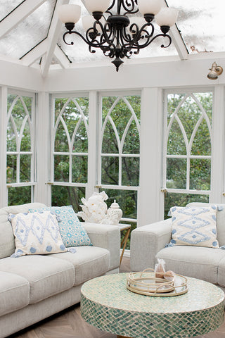 Tinka Set of 2 Gold Round Metal Decor/ Serving Trays