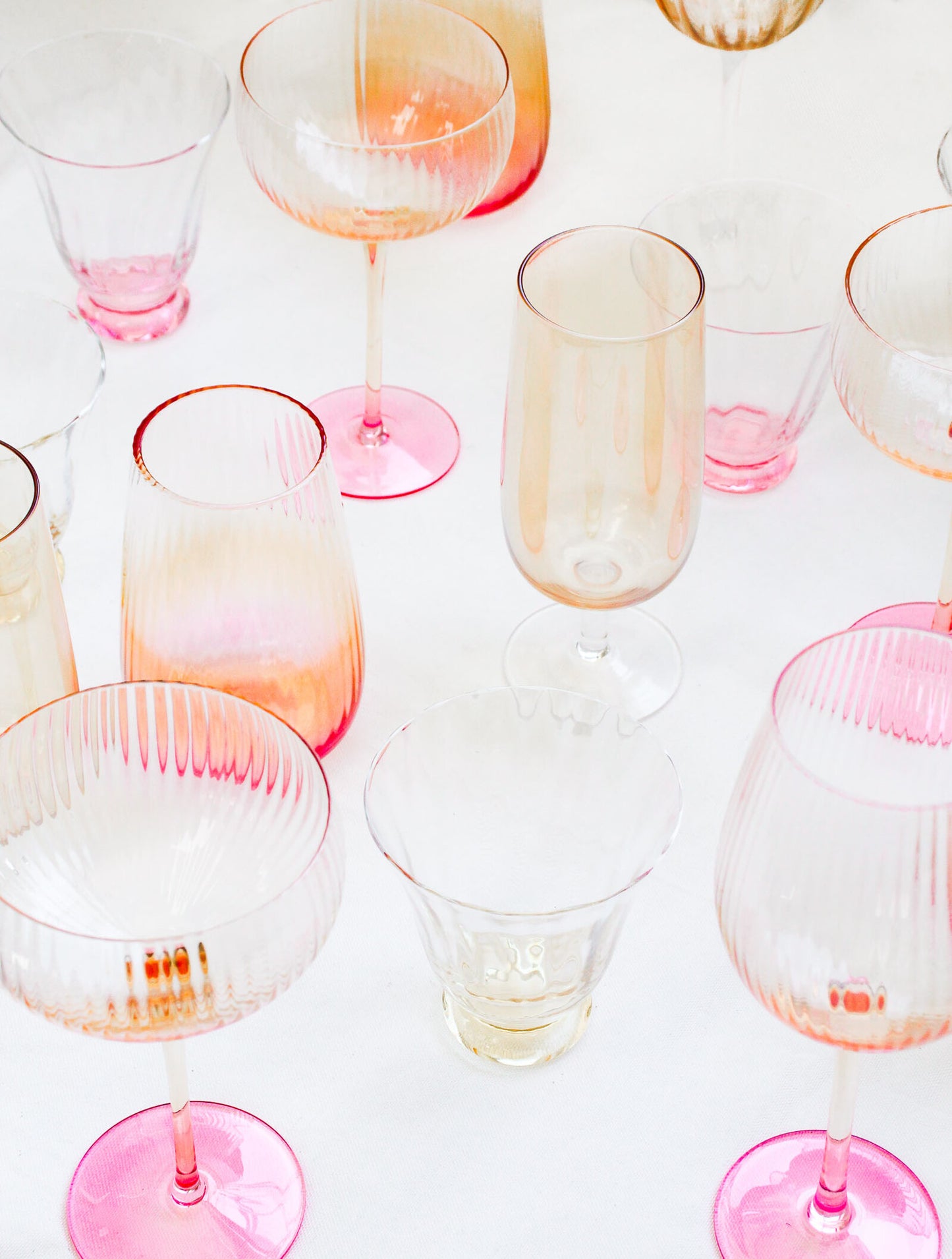 Tequila Sunrise Water Glass Set of 4