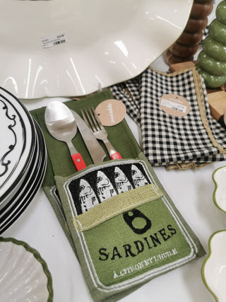 Sardine Cutlery Pouch 12x27cm Olive/Blk