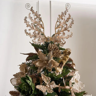 Icarus Wings Champagne Christmas Tree Topper
