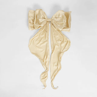 Large Christmas Silk Scarlet Cream Bow