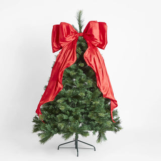 Large Christmas Silk Scarlet Red Bow