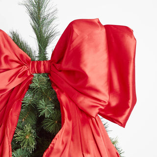 Large Christmas Silk Scarlet Red Bow