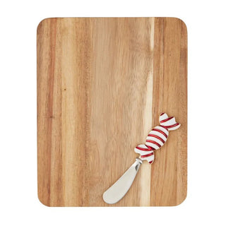 Christmas Set of 2 Acacia Serving Board Lolly & Spreader