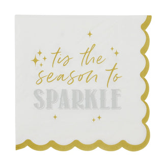 Christmas Merry Bright 20pk 3 Ply 33cm Paper Napkins