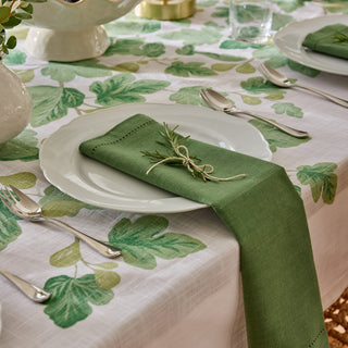 Set of 4 Jetty Spruce Green Cotton Napkins