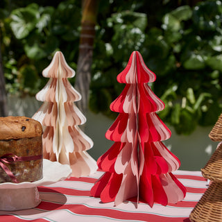 Natalia Paper Christmas Tree Red/Pink Large 60cm