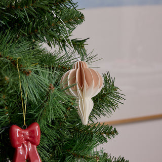 Natalia Paper Red Pink Assorted Christmas Decoration Set of 6