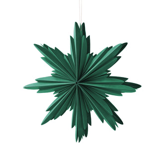 Natalia Paper Dark Green Christmas Star Decoration Large 40cm