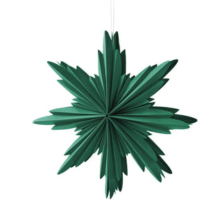 Natalia Paper Dark Green Christmas Star Decoration Small 30cm