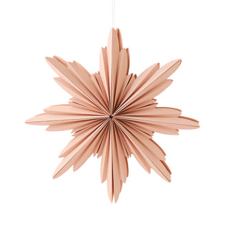 Natalia Paper Blush Christmas Star Decoration Large 40cm