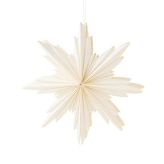 Natalia Paper Cream Christmas Star Decoration Large 40cm