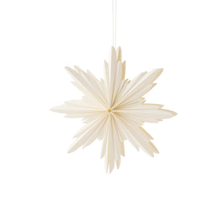 Natalia Paper Cream Christmas Star Decoration Small 30cm