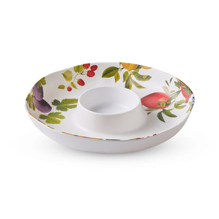 Festive Harvest Melamine Chip Dip Serving Platter