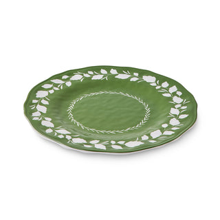 Cecile Green Melamine Large Plate 28cm