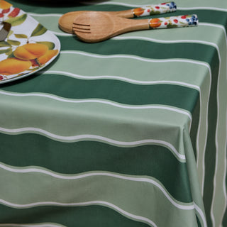 Kit Wavy Mixed Green Alfresco Tablecloth 140x250cm
