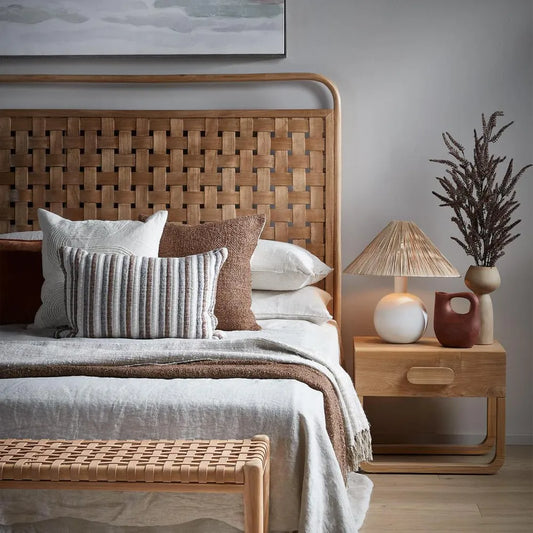 Weave King Size Bedhead Natural PRE ORDER ETA 31/10/2025
