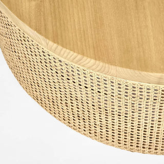 Zoe Coffee Rattan & Timber Round Natural Table NEXT ETA TBC