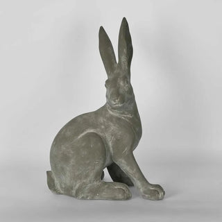 Henry Hare Sitting Large Sculpture Grey