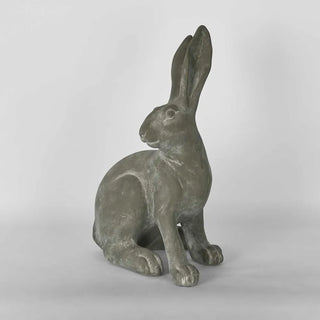 Henry Hare Sitting Large Sculpture Grey