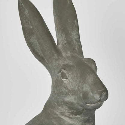 Henry Hare Sitting Large Sculpture Grey