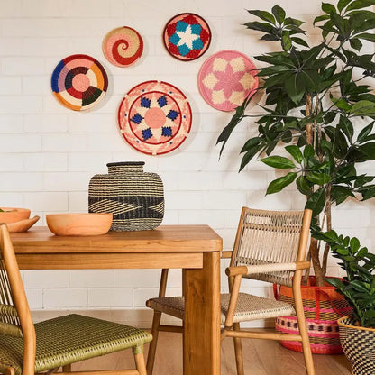 Dula Basket Pink Natural