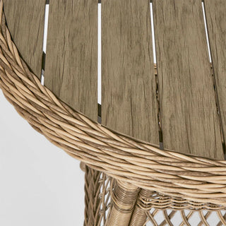 Marco Aluminium Synthetic Wicker Outdoor Table Natural