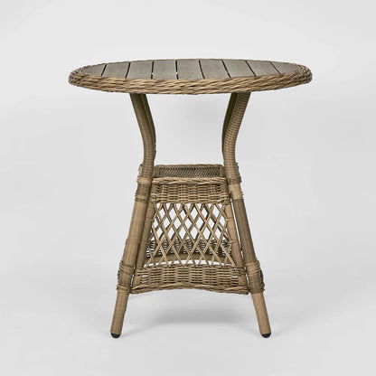 Marco Aluminium Synthetic Wicker Outdoor Table Natural