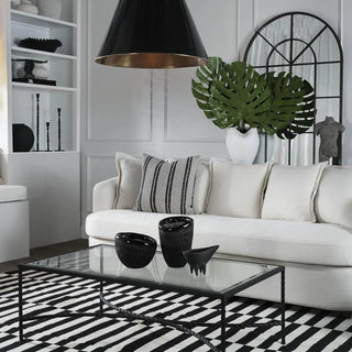 Fossil Low Vase Black