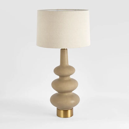 Linden Sandstone Table Lamp & Linen Shade ETA 03/10/2025