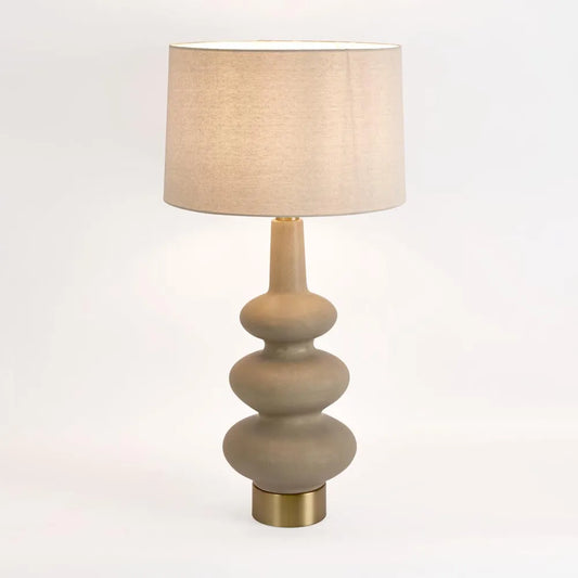 Linden Sandstone Table Lamp & Linen Shade ETA 03/10/2025