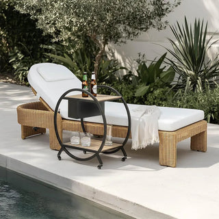 Ryder Outdoor Bar Cart Black