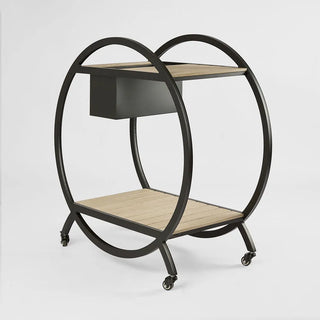 Ryder Outdoor Bar Cart Black