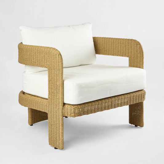 Cassius Outdoor Occasional Wicker ArmChair Natural ETA 10/09/2025