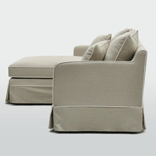 Noosa 3 Seater Left Chaise Sofa Natural