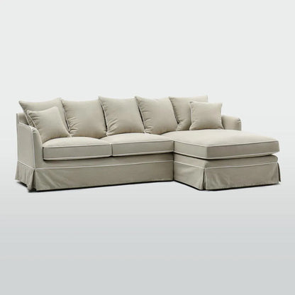 Noosa 3 Seater Right Chaise Sofa Natural ETA 23/12/2025