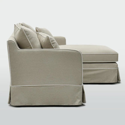 Noosa 3 Seater Right Chaise Sofa Natural ETA 23/12/2025