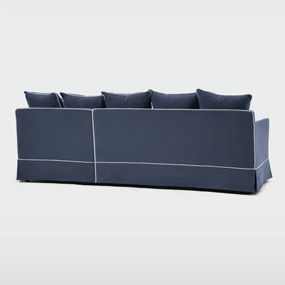 Noosa 3 Seater Right Chaise Sofa Navy ETA 23/12/2025