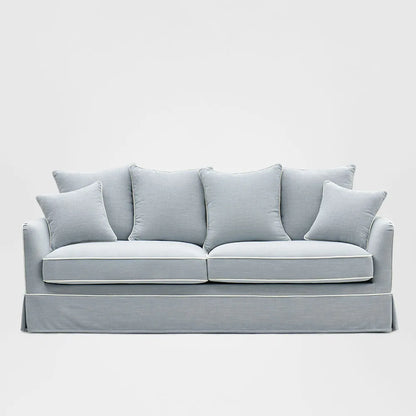 Noosa Hamptons 3 Seat Sofa Beach W/White Piping
