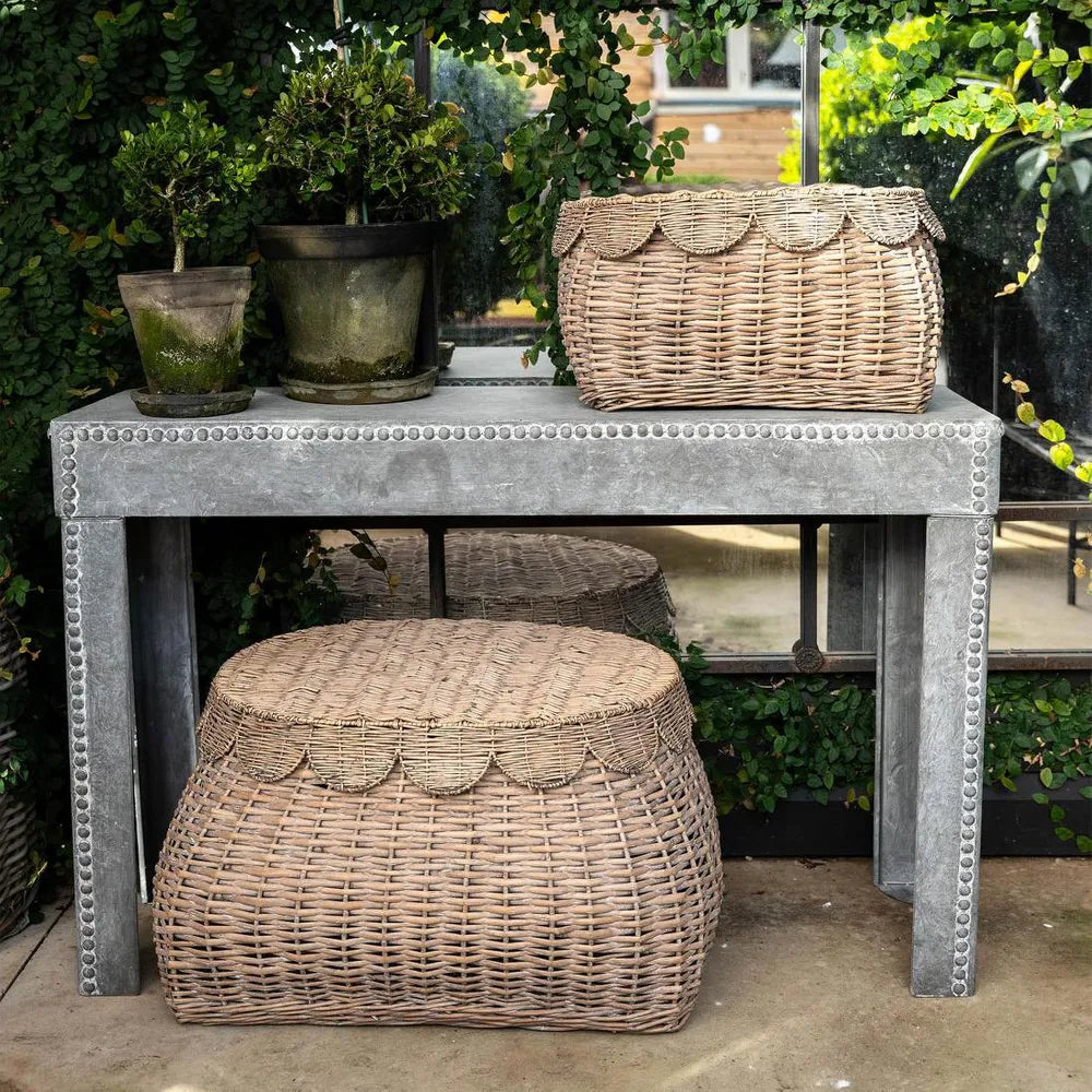 Set of 2 Festonne Rattan Storage Baskets ETA 22/09/2025